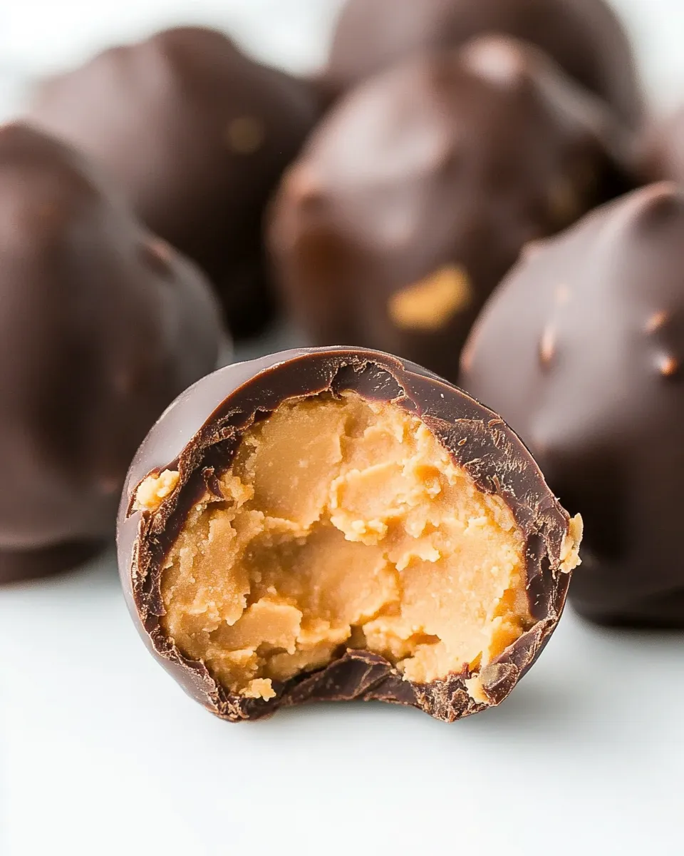 Easy Keto Chocolate Peanut Butter Balls recipe photo