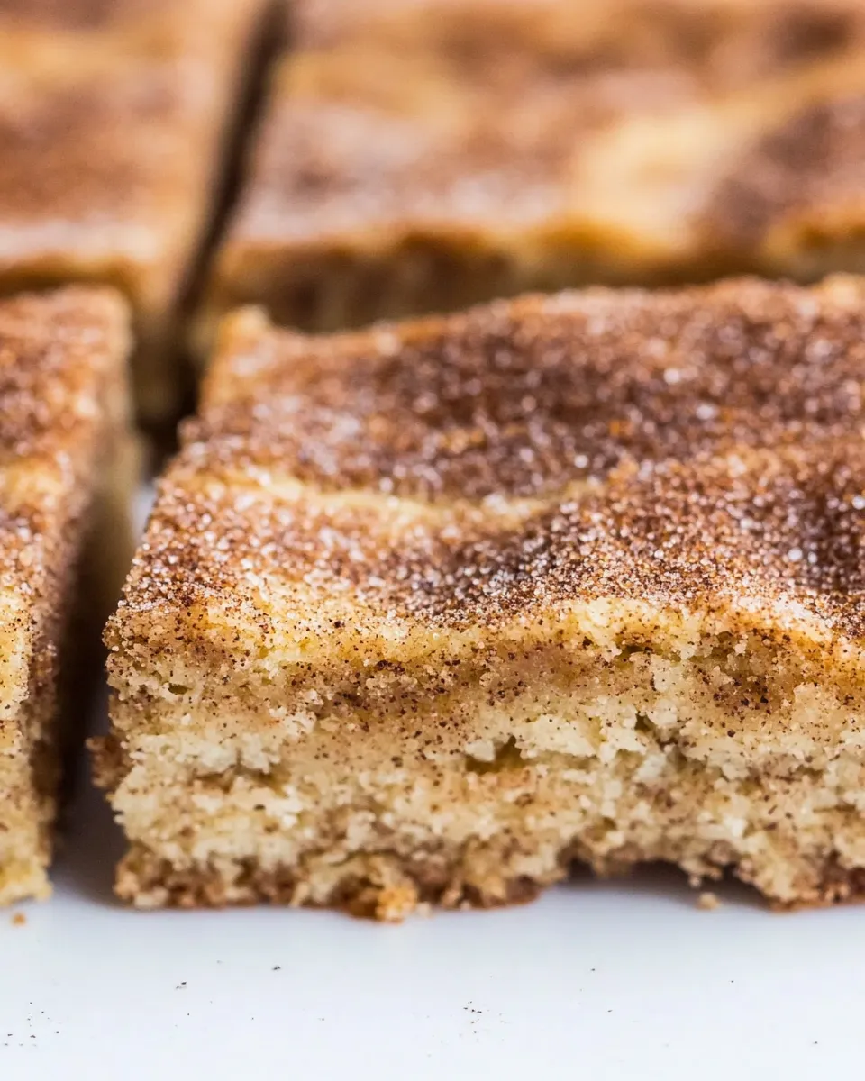 Delicious Keto Snickerdoodle Cookie Bars shot