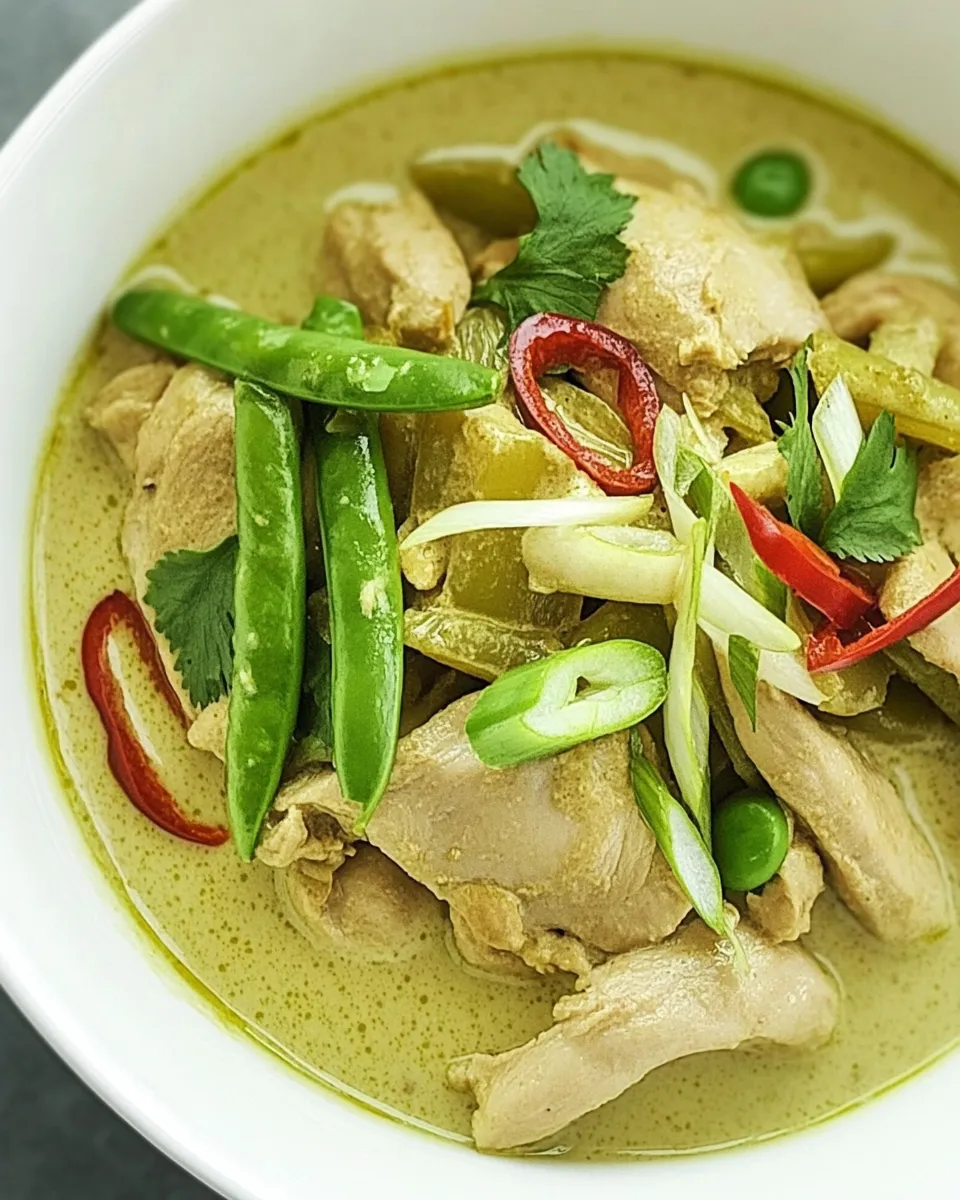 Delicious Keto Thai Green Curry shot