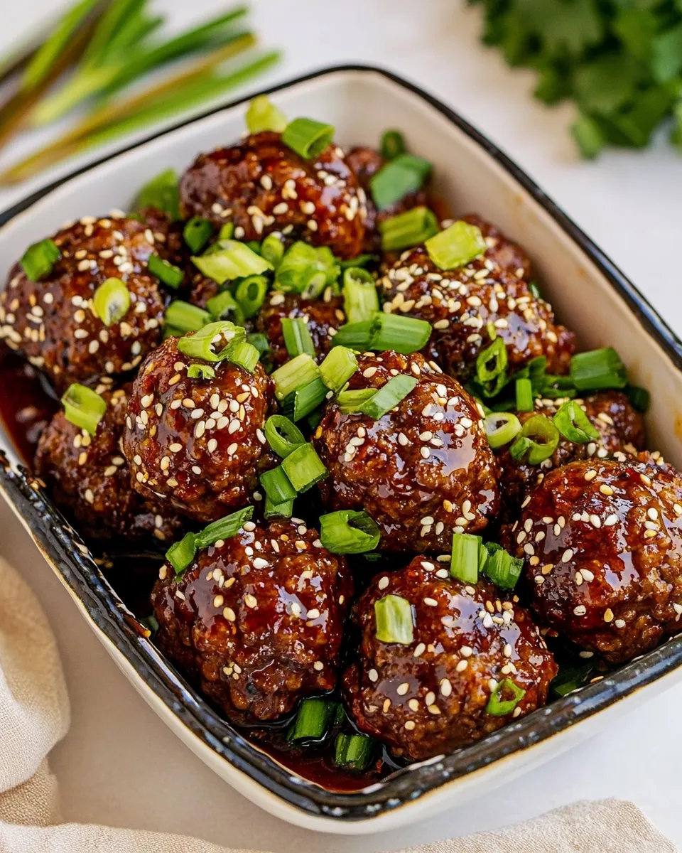 Easy Korean Meatballs recipe image