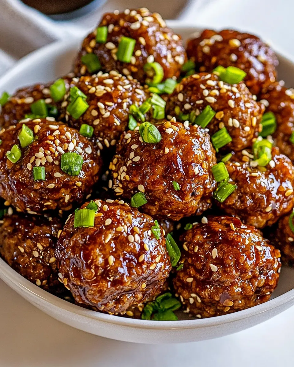 Quick Korean Meatballs food shot