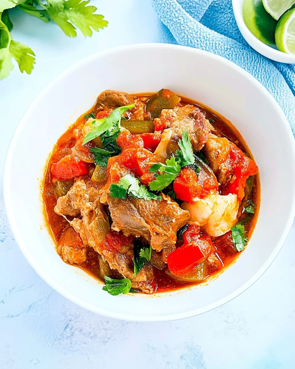 Homemade Lamb Guisado (Stewed Conch) photo