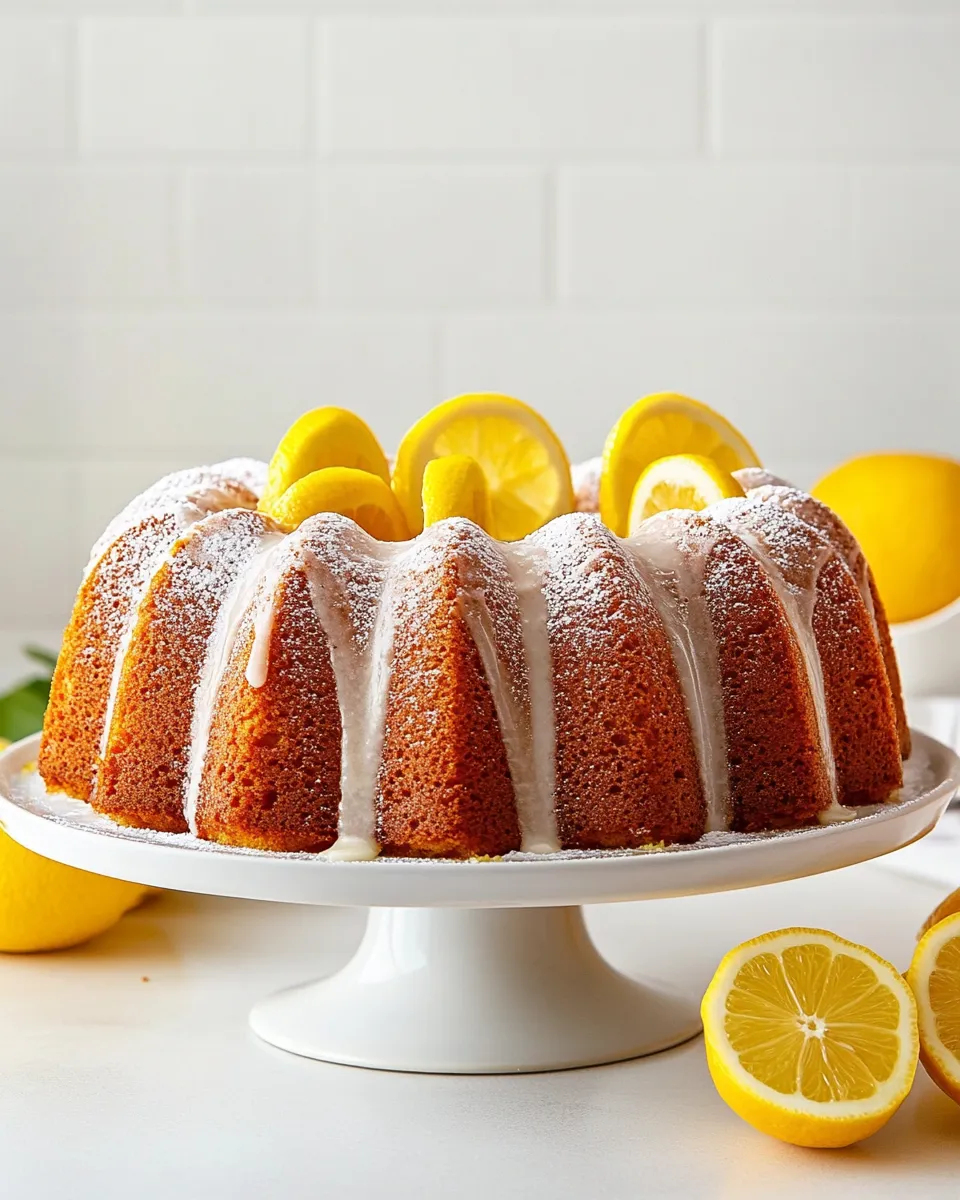 Delicious Lemon Bundt Cake With Cake Mix image