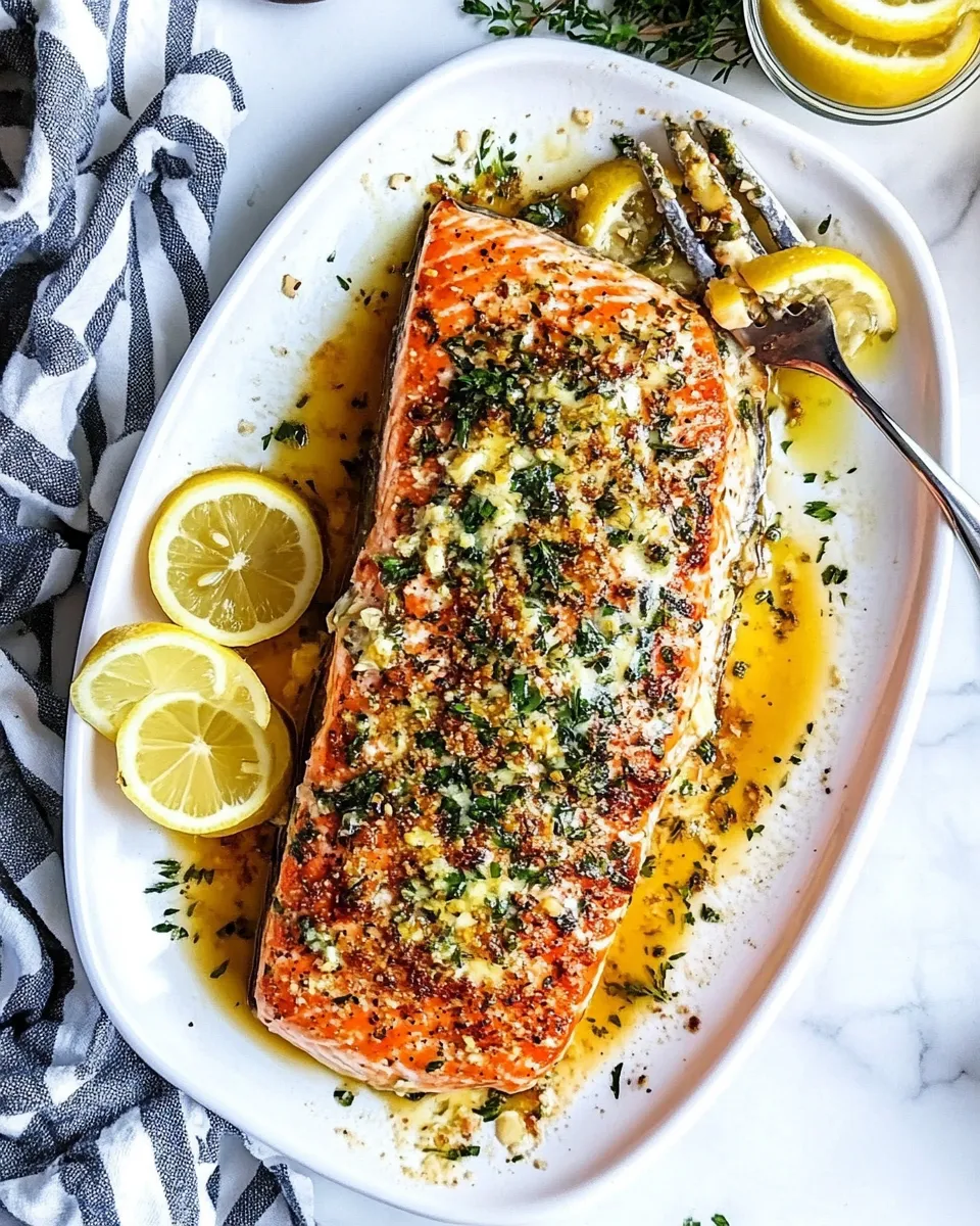Classic Lemon Garlic Butter Salmon image