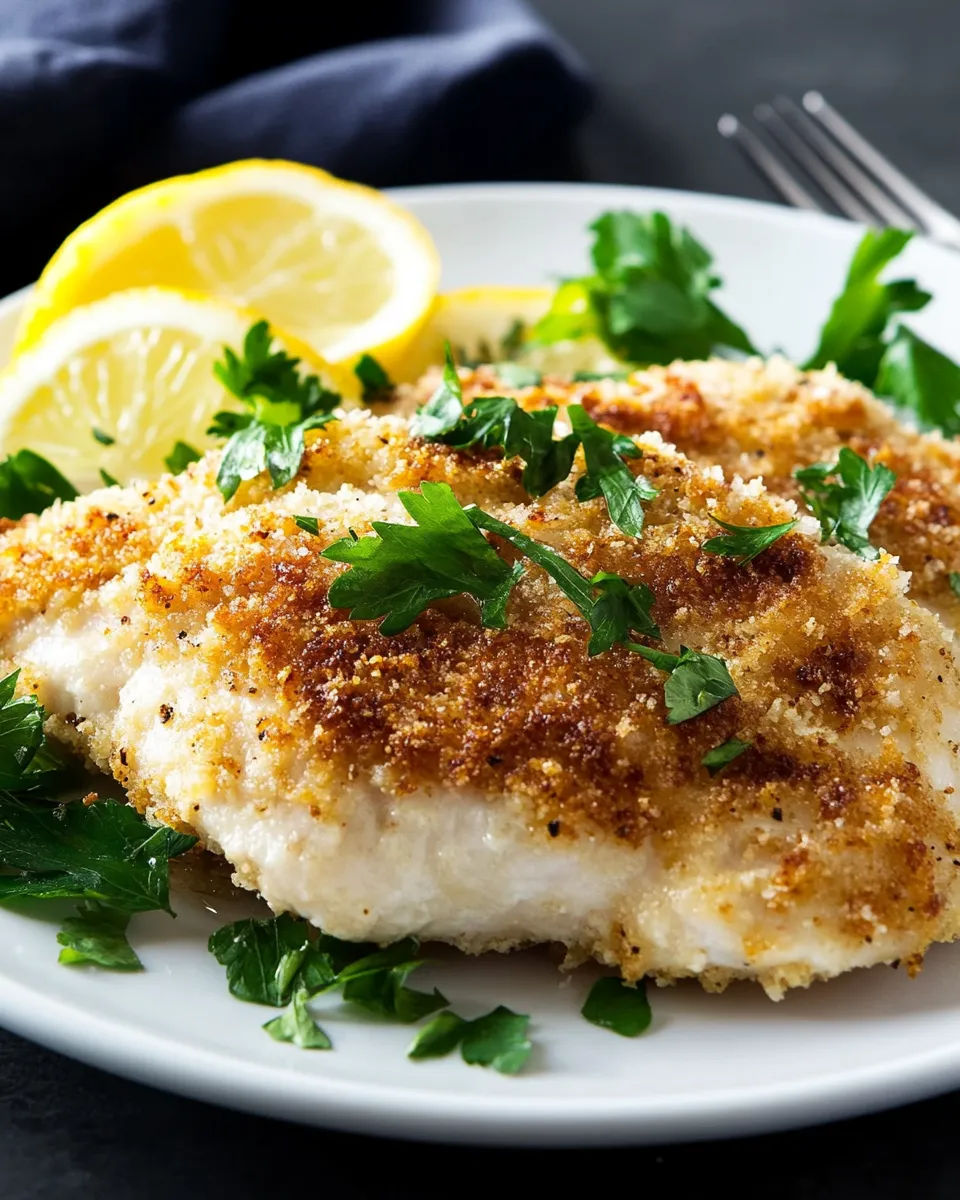 Homemade Lemon Panko Chicken dish photo
