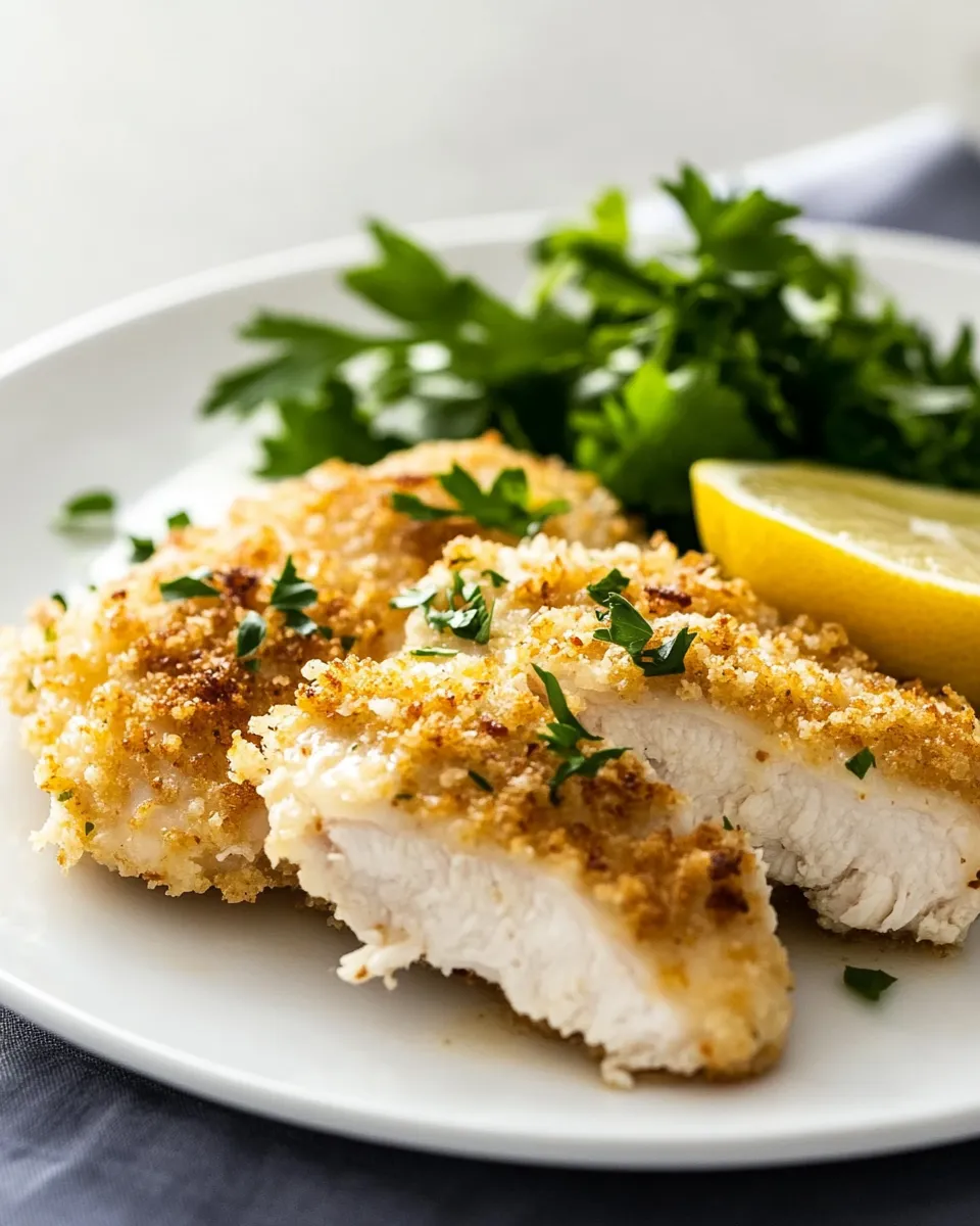Savory Lemon Panko Chicken recipe image
