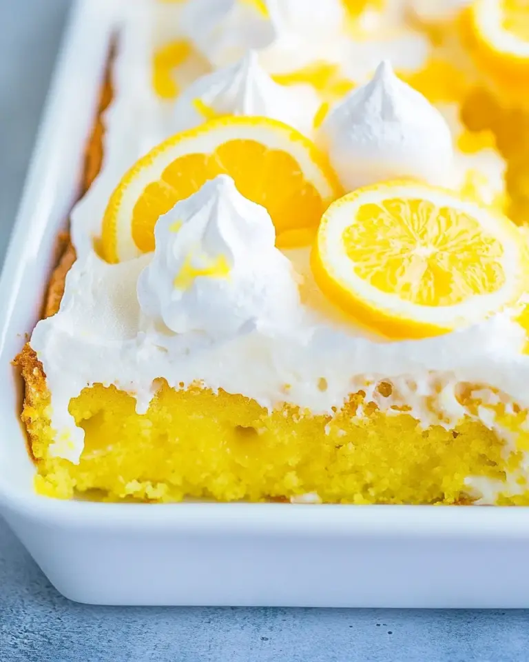 Homemade Lemon Poke Cake Recipe photo