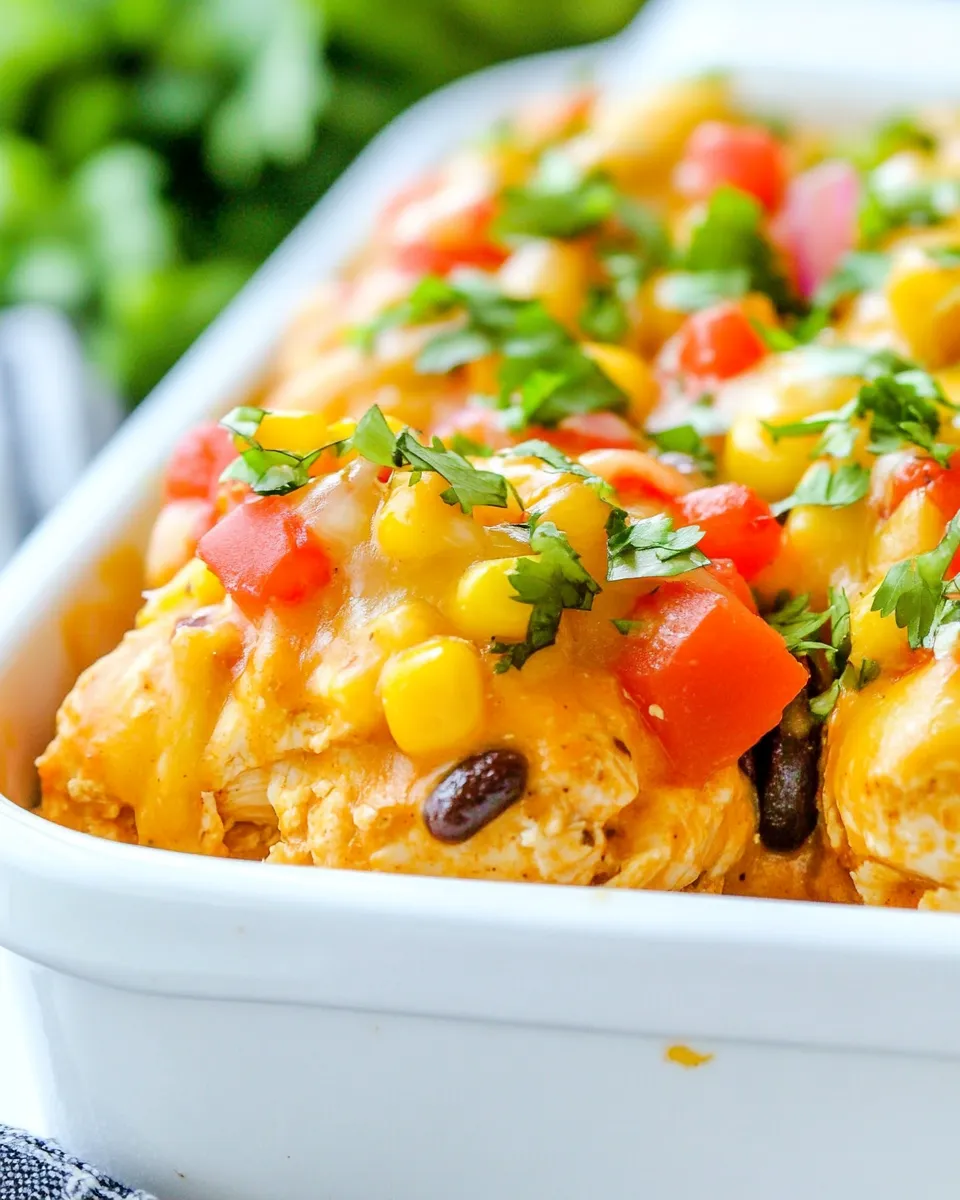 Delicious Loade Santa Fe Chicken Bake image