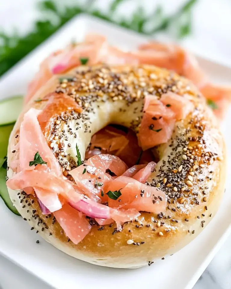 Homemade Lox Bagel photo