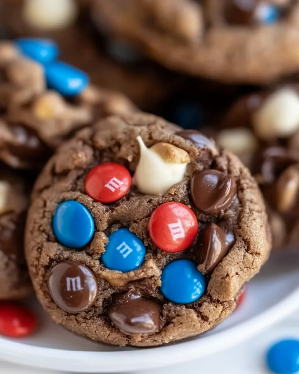 Delicious M&M Brownie Mix Cookies image