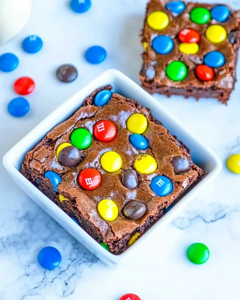 Homemade M&M Brownies recipe photo