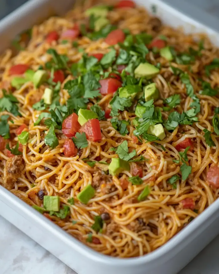 Easy Macro Friendly Taco Spaghetti photo