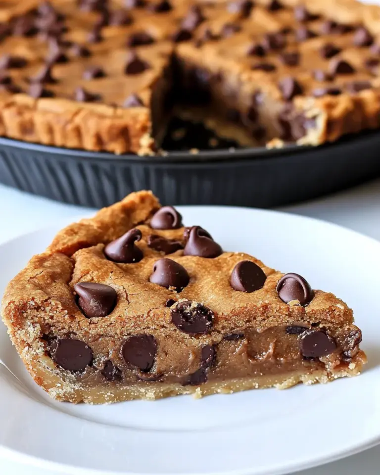 Homemade Makeout Chocolate Chip Cookie Pie photo