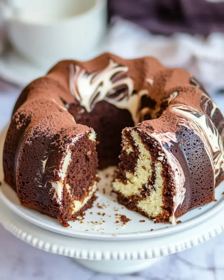 Homemade Marble Bundt Cake photo