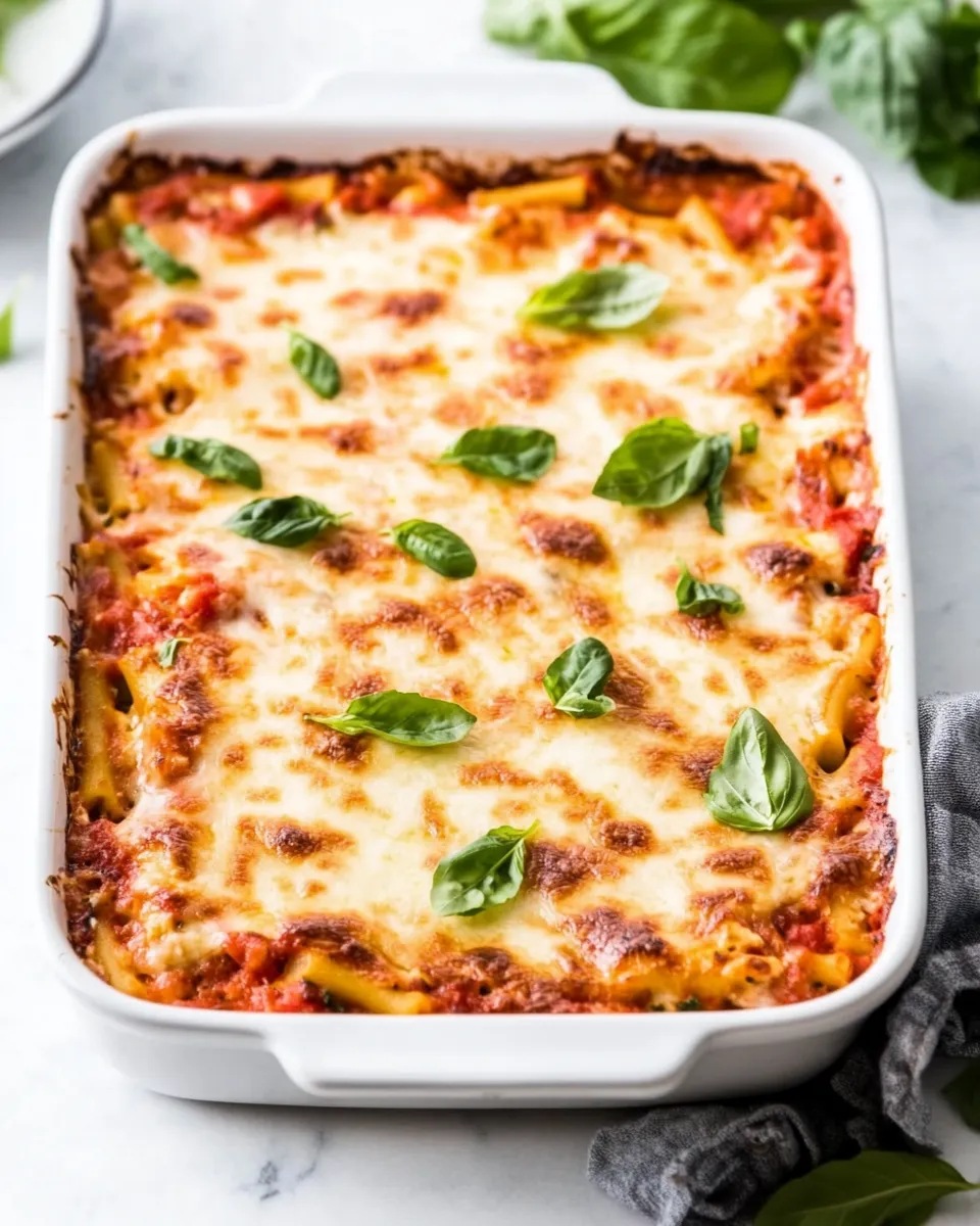 Classic Meatless Baked Ziti image