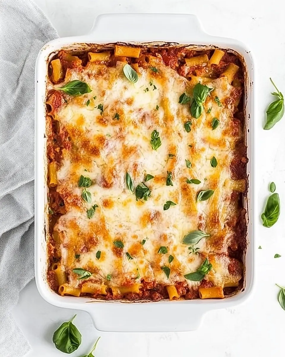 Easy Meatless Baked Ziti recipe photo