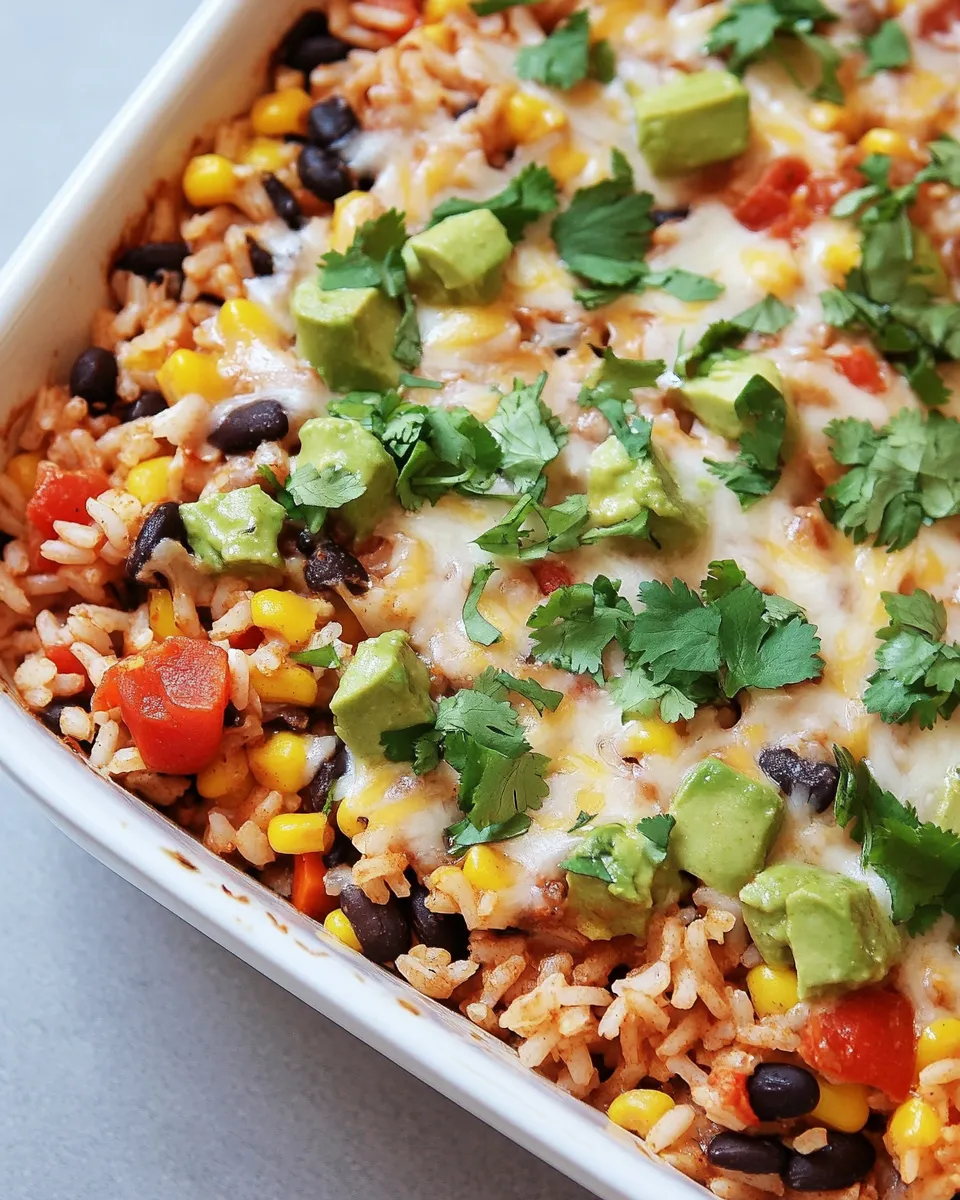 Easy Meaty Vegan Mexican Rice Casserole recipe photo