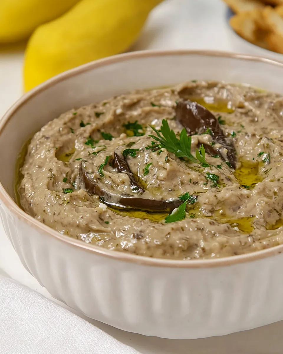 Homemade Melitzanosalata Greek Eggplant Dip photo