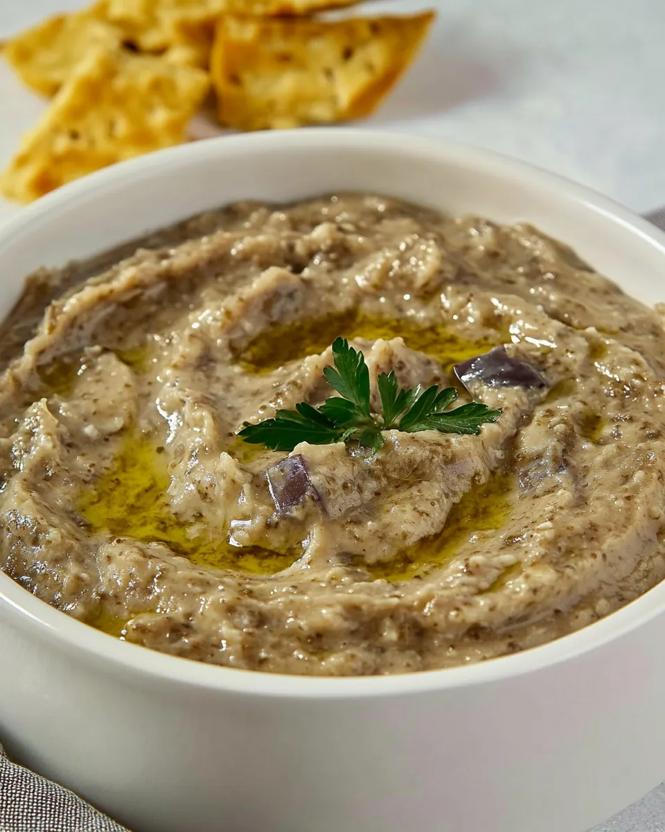 Easy Melitzanosalata Greek Eggplant Dip recipe photo