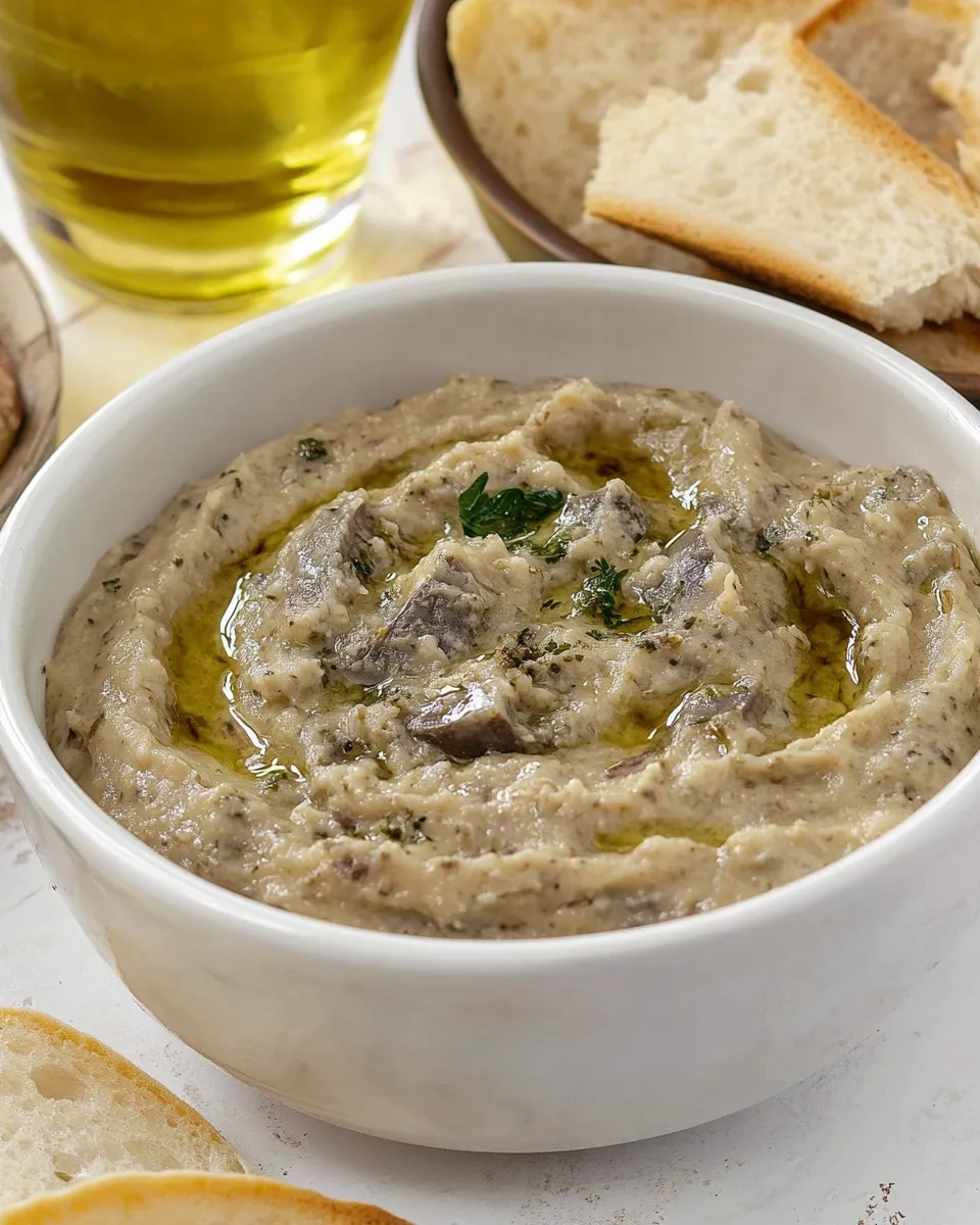 Delicious Melitzanosalata Greek Eggplant Dip shot