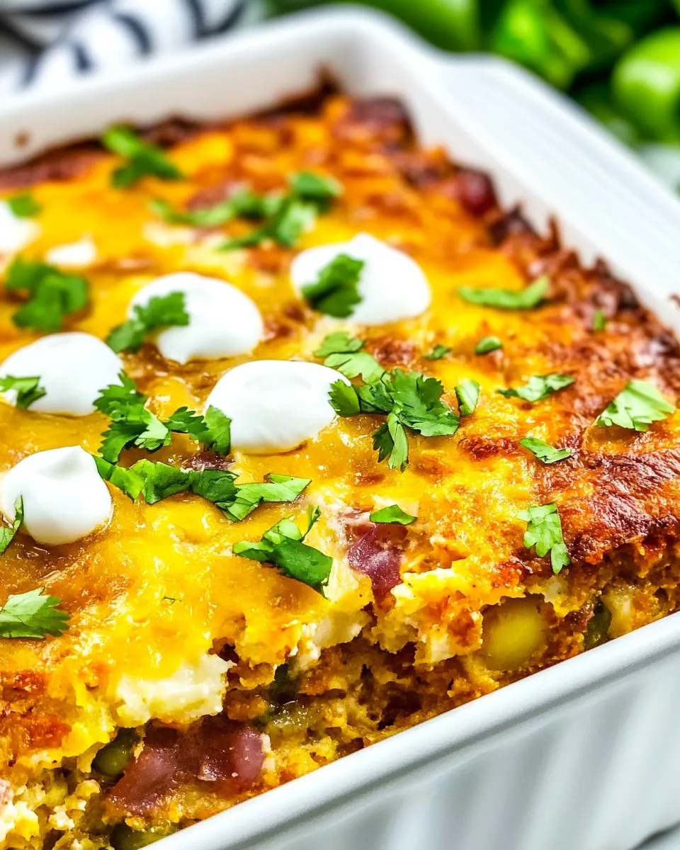 Easy Mexican Hash Brown Breakfast Casserole recipe photo