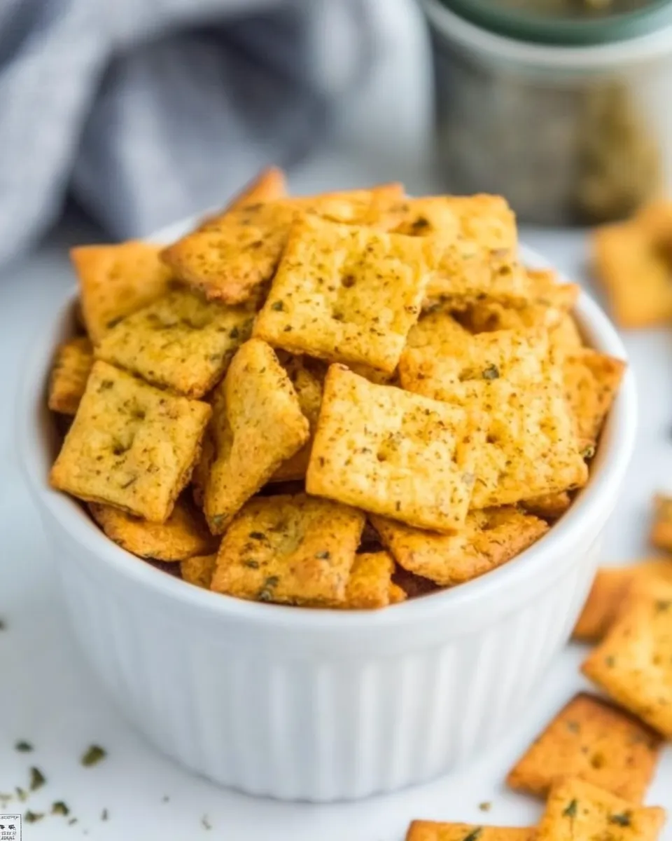 Delicious Mexican Spice Cheese Crackers shot