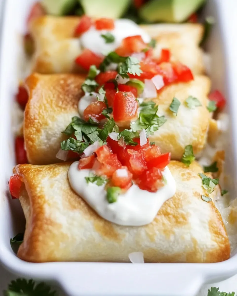 Homemade Mini Chicken Chimichangas photo