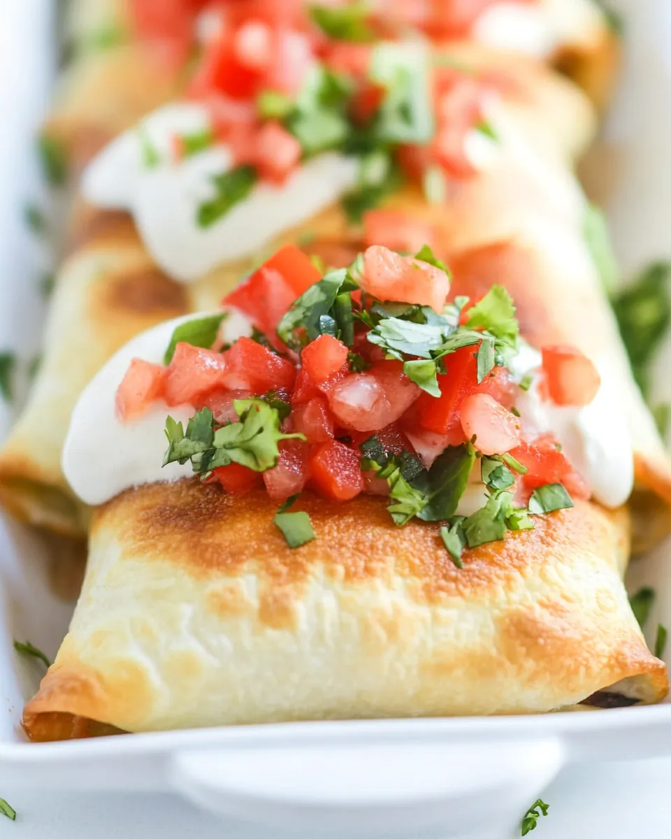 Easy Mini Chicken Chimichangas image