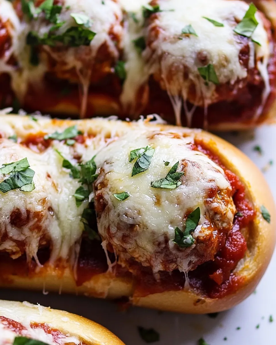 Delicious Mini Chicken Parmesan Meatball Subs dish photo