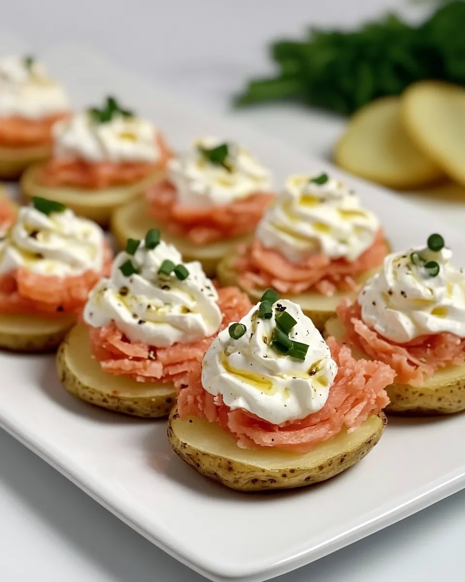 Classic Mini Lox Potatoes Appetizer image