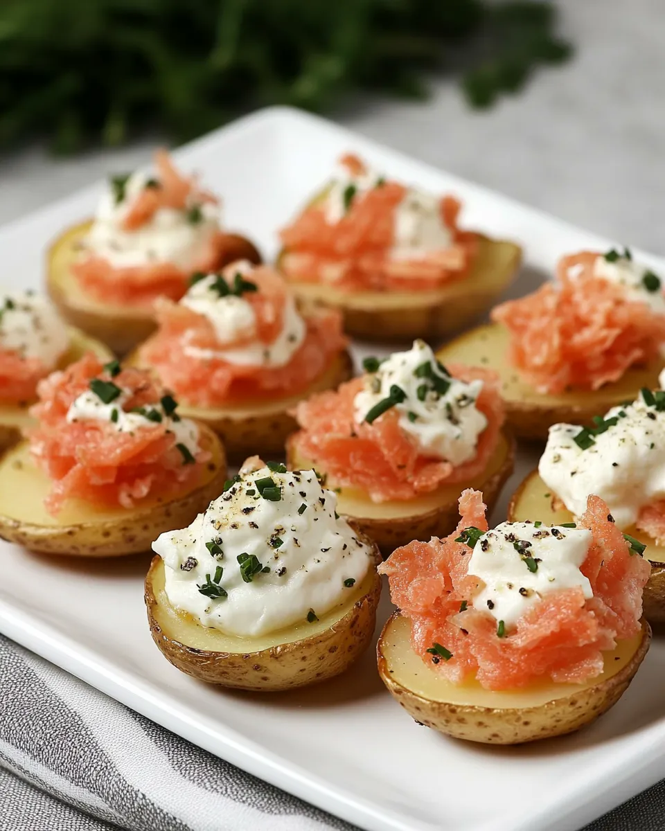 Easy Mini Lox Potatoes Appetizer dish photo