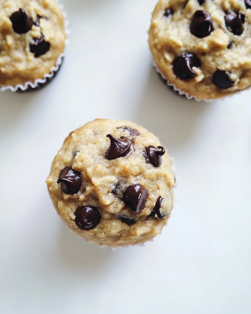 Savory Mini Whole Wheat Chocolate Chip Muffins. image