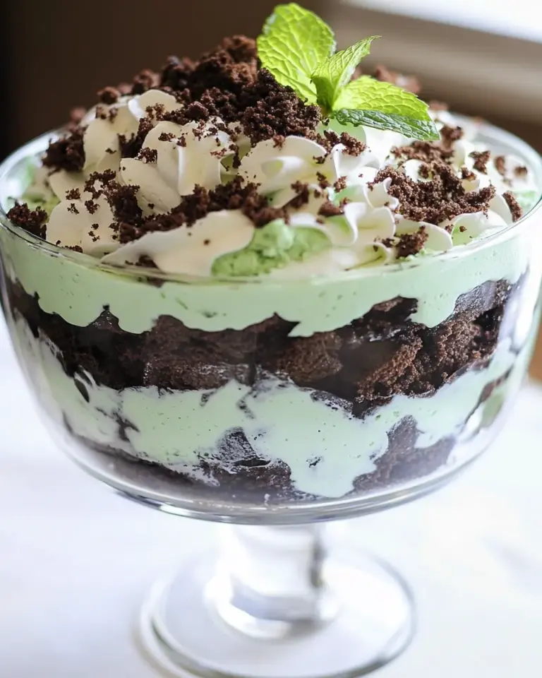 Homemade Mint Trifle photo