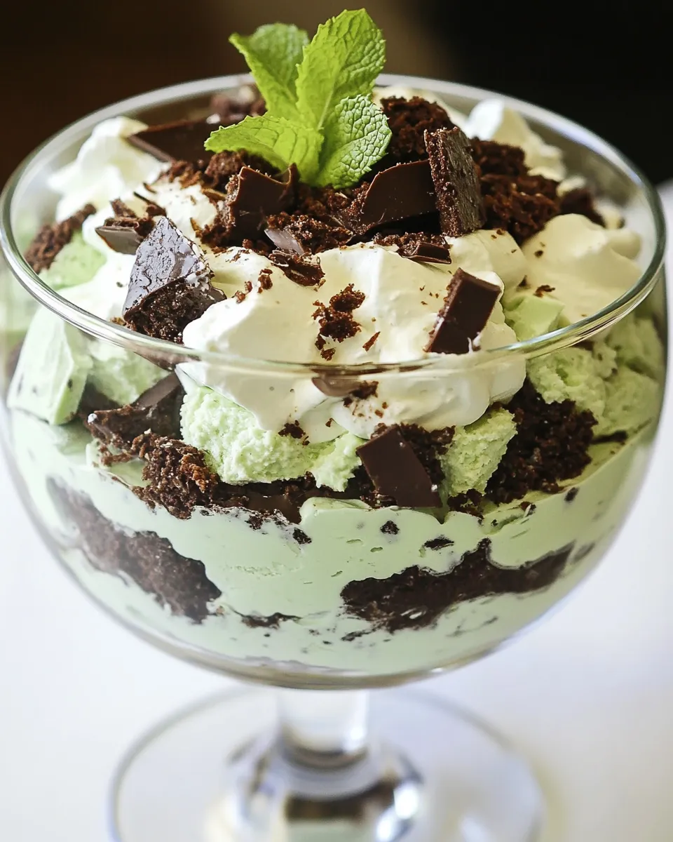 Easy Mint Trifle recipe photo