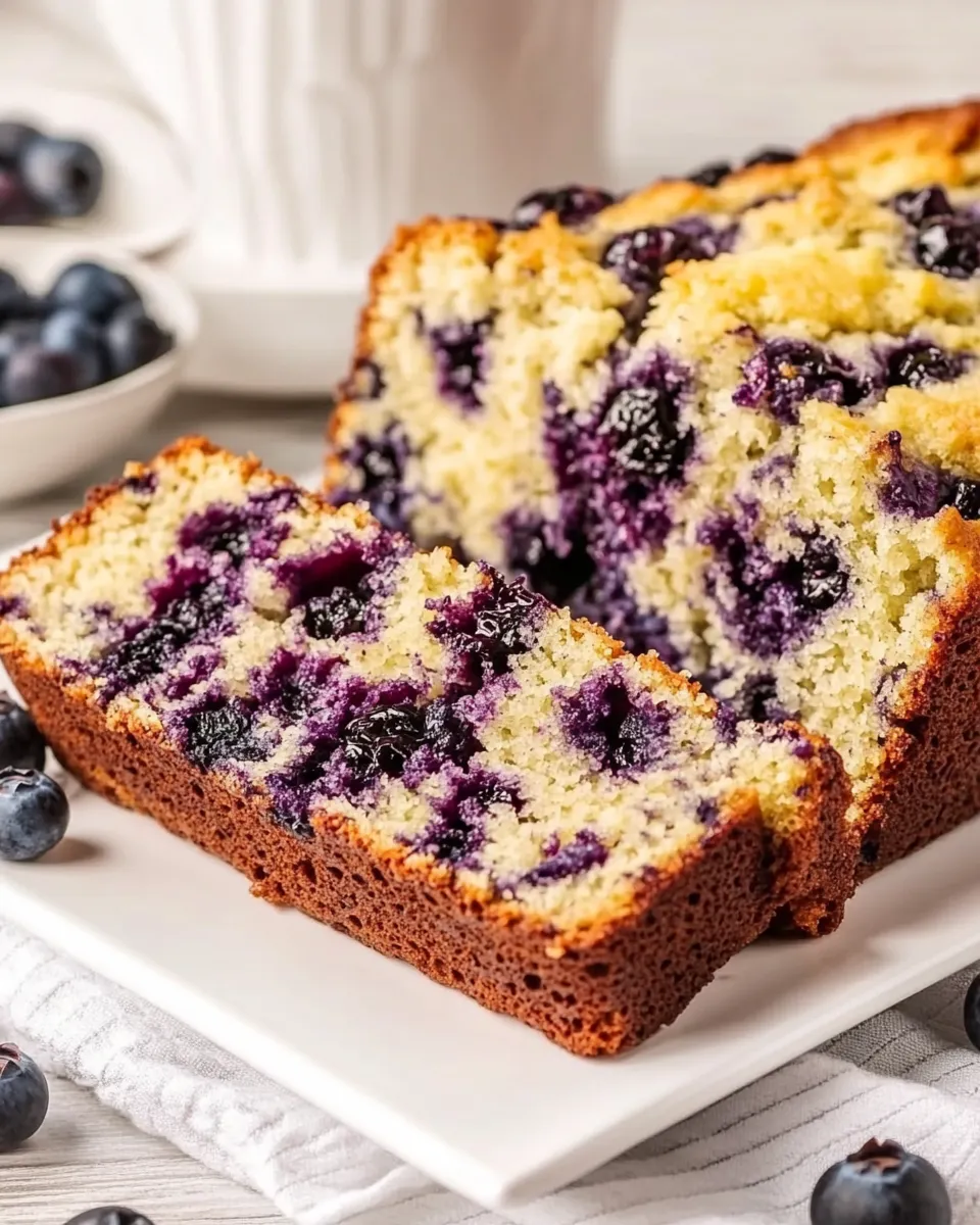 Classic Moist Blueberry Bread image