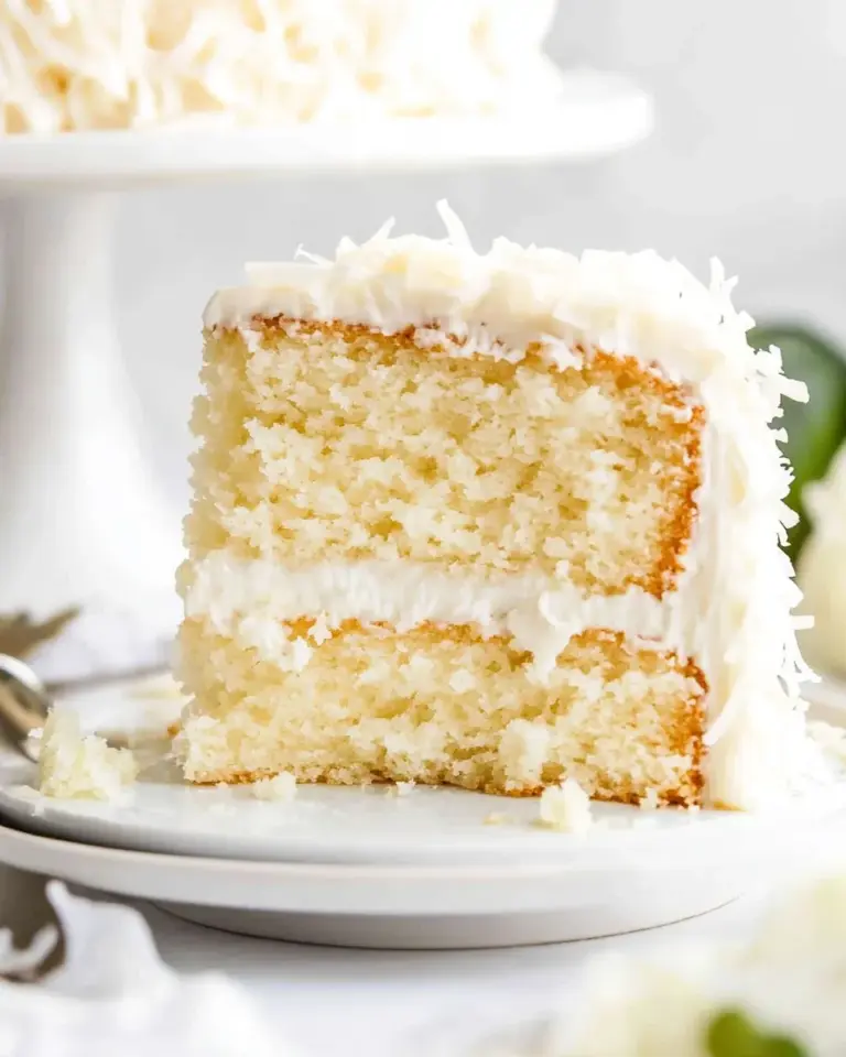 Homemade Moist Coconut Cake Recipe photo