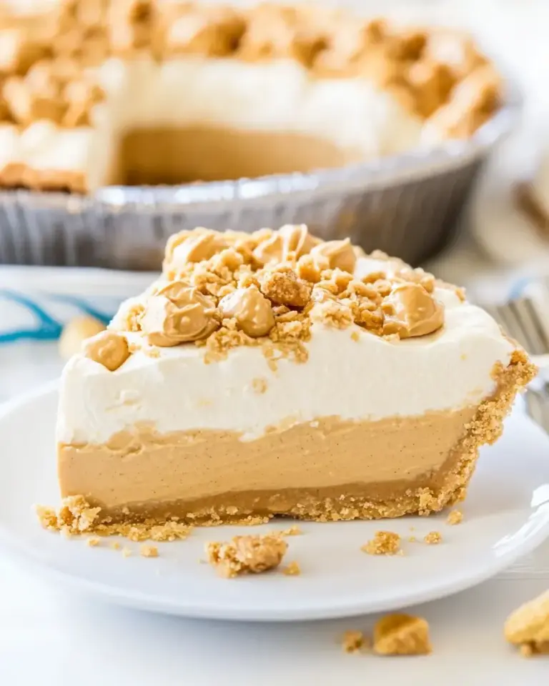 Homemade No-Bake Peanut Butter Lovers Pie photo