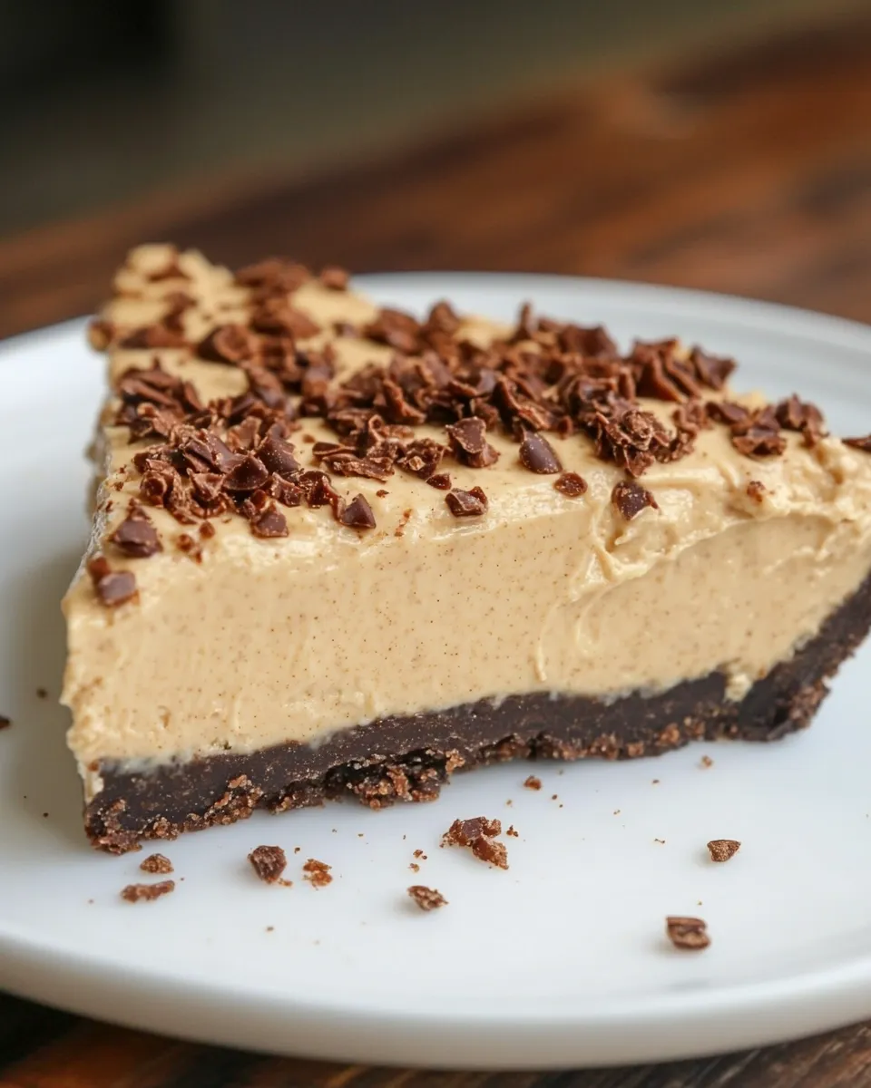 Tasty No-Bake Peanut Butter Pie shot