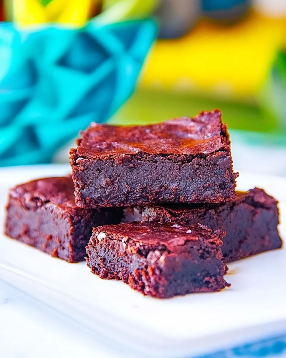 Delicious No Added Sugar Brownie Recipe shot