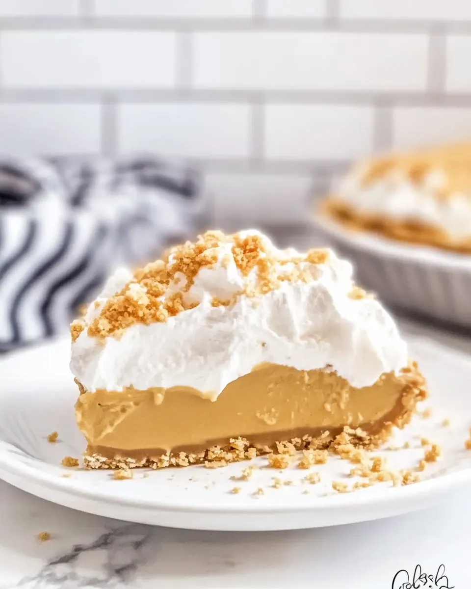 Easy No Bake Butterscotch Pie recipe photo