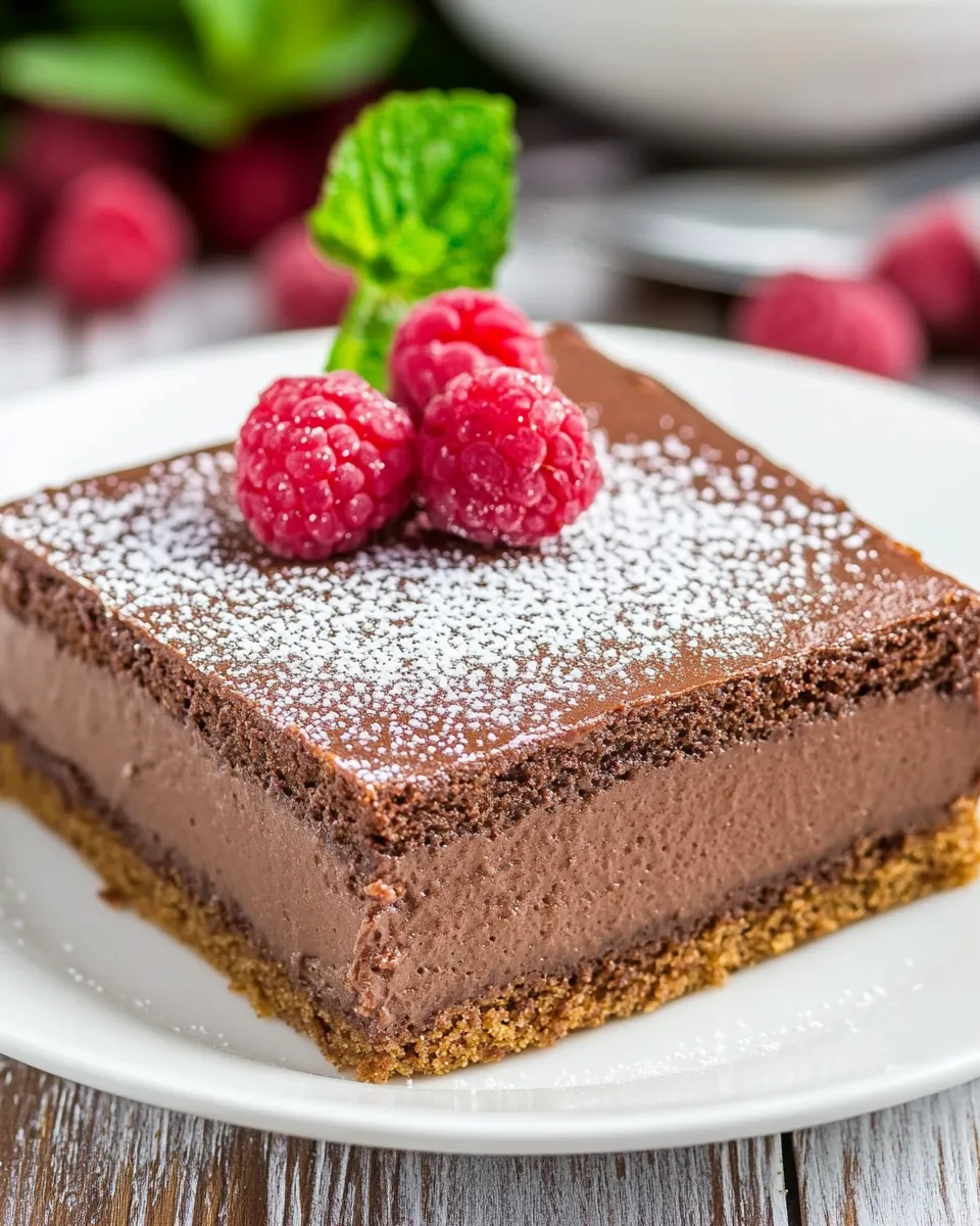 Perfect Nutella Magic Cake shot