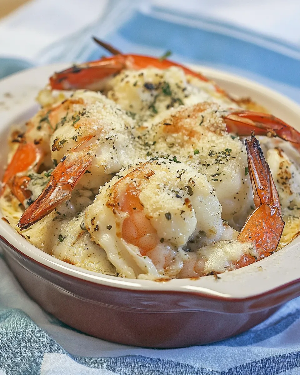 Homemade Olive Garden Baked Parmesan Shrimp photo