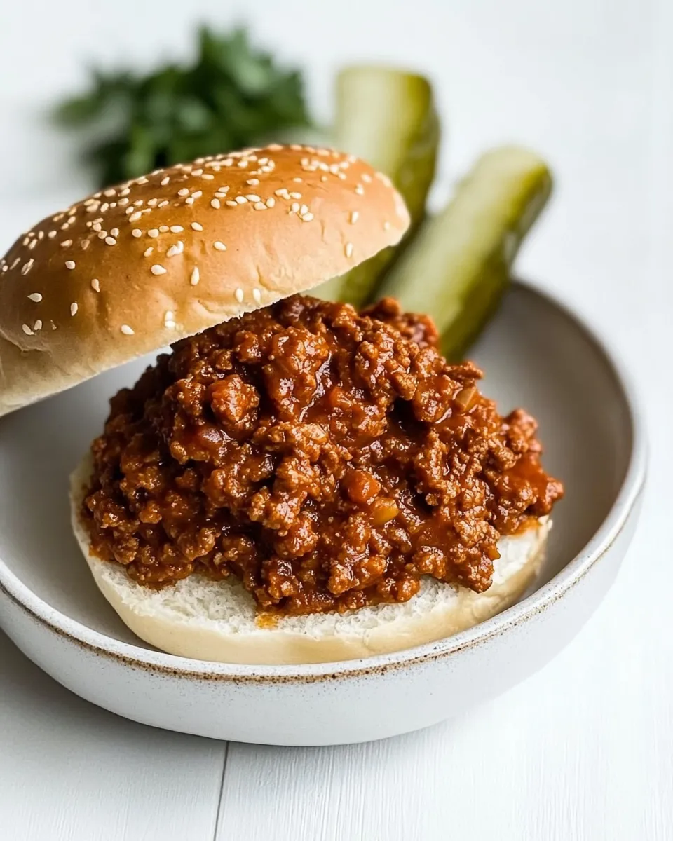 Quick One-Pot Skinny Sloppy Joes recipe photo