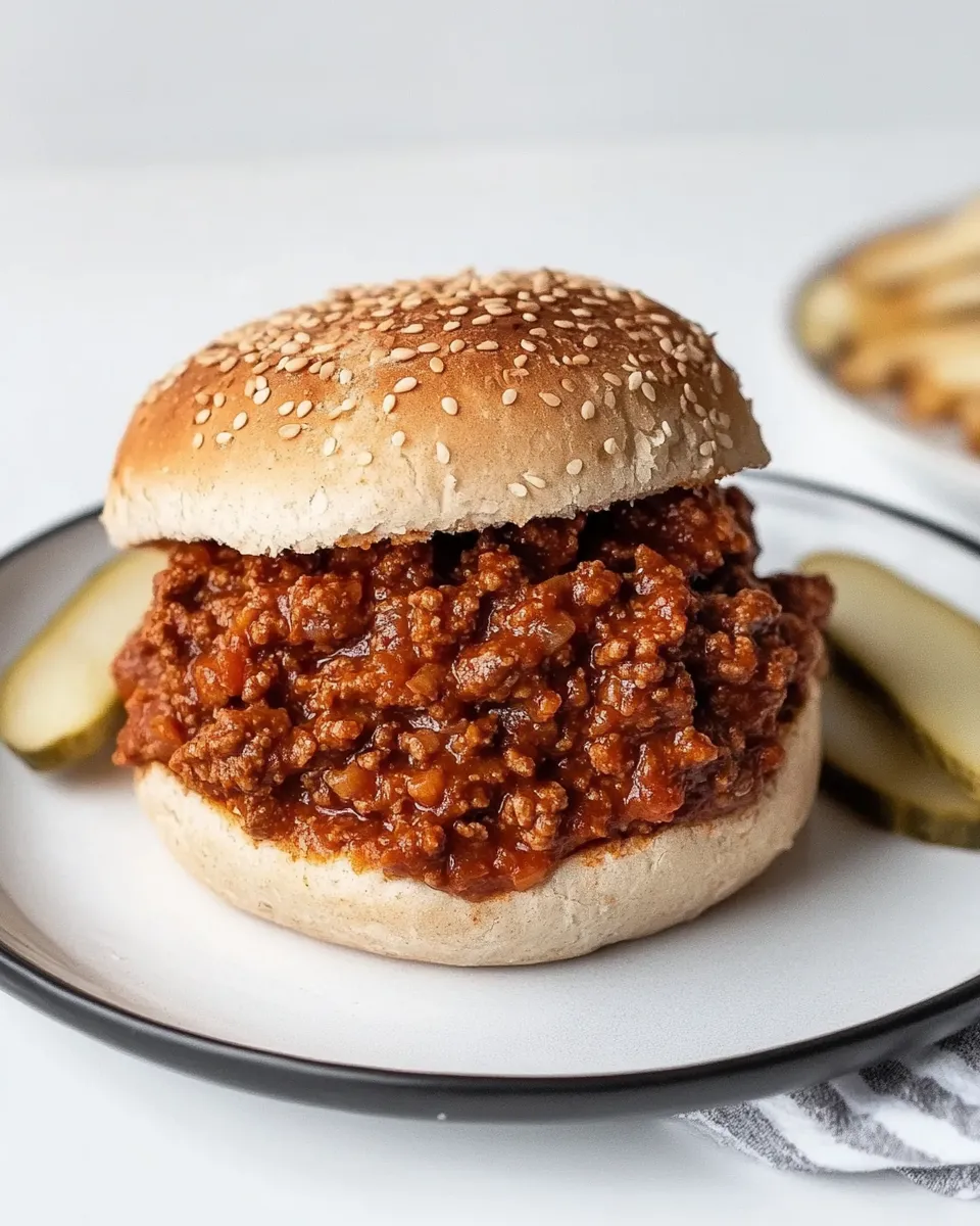 Healthy One-Pot Skinny Sloppy Joes dish photo