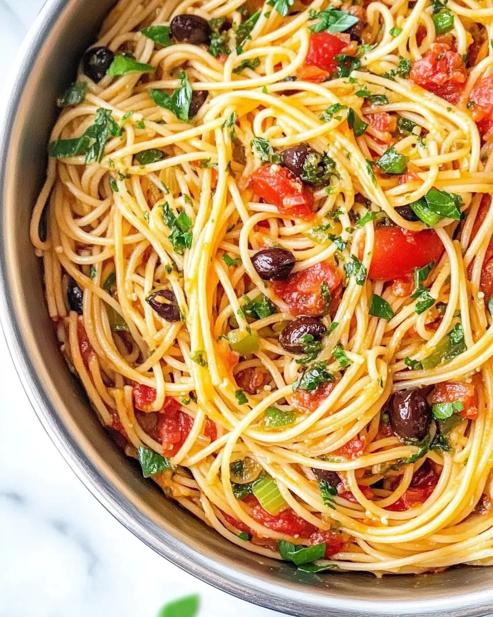 Easy One-Pot Spaghetti Puttanesca photo