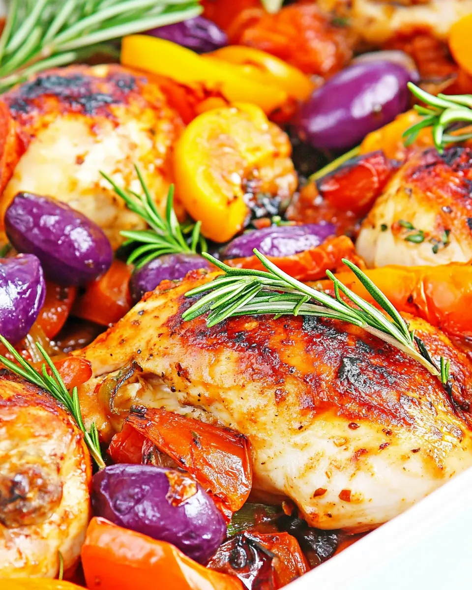 Homemade One Pan Mediterranean Chicken photo