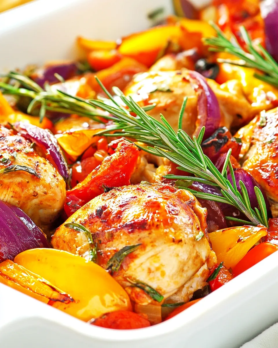 Savory One Pan Mediterranean Chicken image