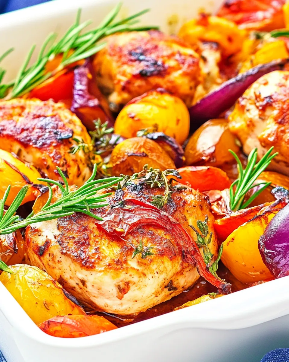 Quick One Pan Mediterranean Chicken shot