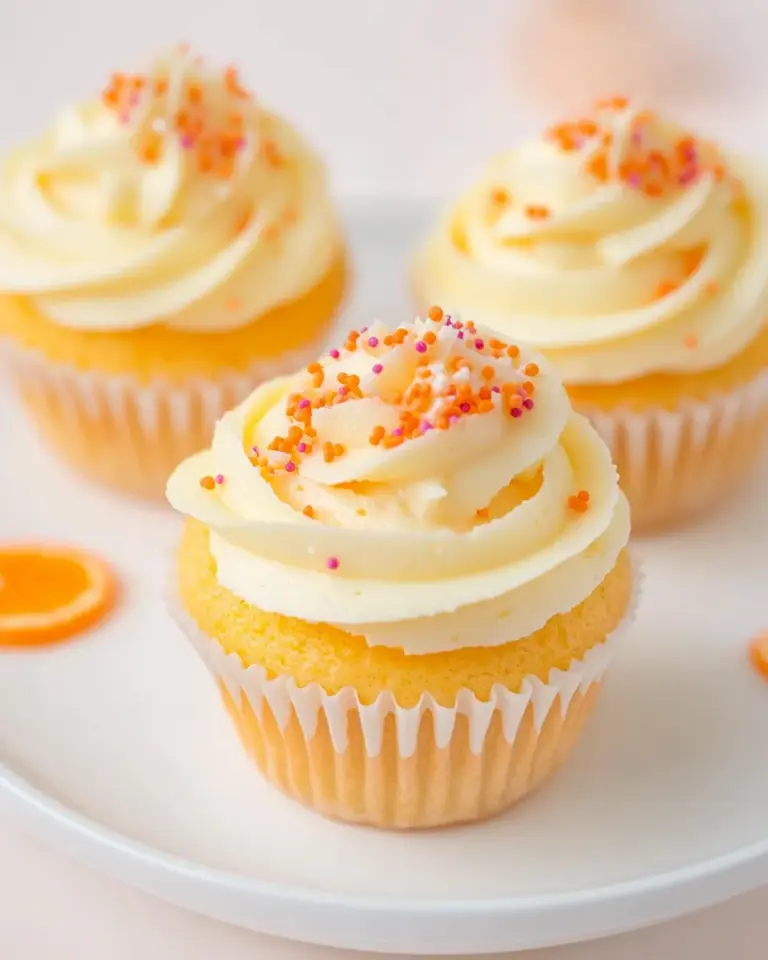 Homemade Orange Cupcakes photo