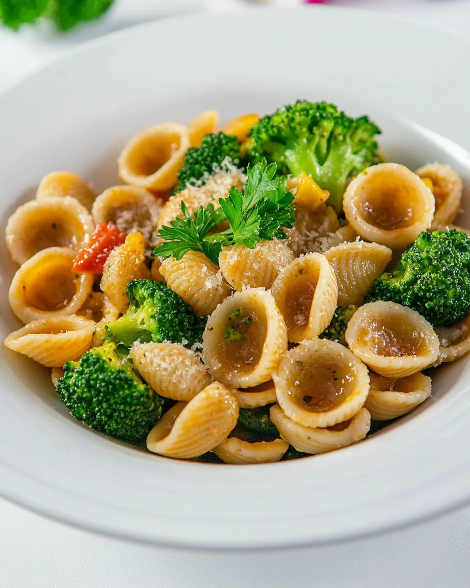 Delicious Orecchiette Pasta with Broccoli shot